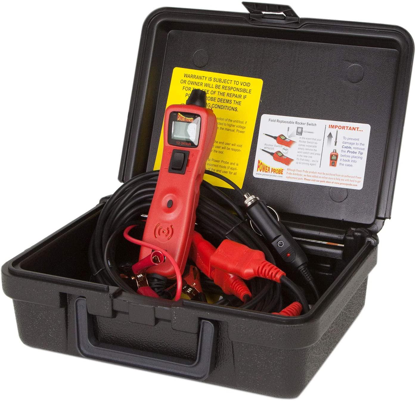 Power Probe, Power Probe III w/Case and Acc - Red (PP319FTCRED) [Car Automotive Diagnostic Test Tool, Digital Volt Meter, AC/DC Current Resistance, Circuit Tester]