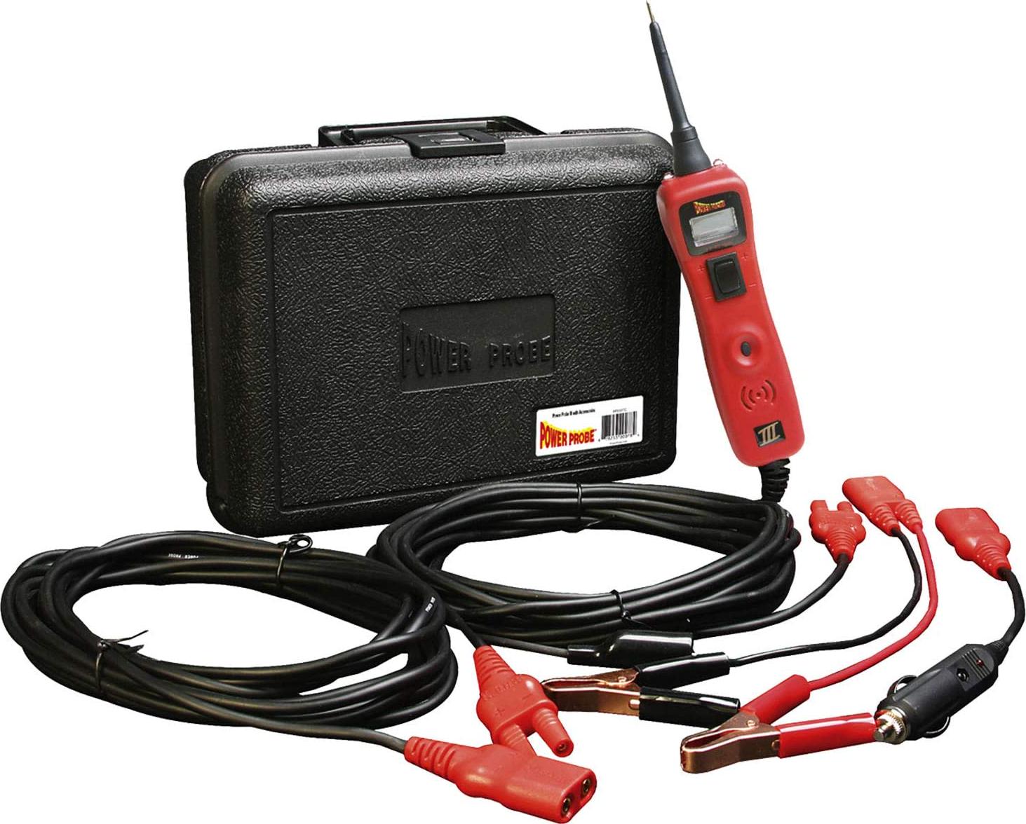 Power Probe, Power Probe III w/Case and Acc - Red (PP319FTCRED) [Car Automotive Diagnostic Test Tool, Digital Volt Meter, AC/DC Current Resistance, Circuit Tester]